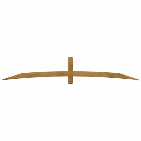 Ekena Millwork Bellingham Rough Sawn Timber Gable Bracket, Western Red Cedar, 108"W x 18"H x 4"D x 4"F, 4/12 Pitch GBW108X18X0404BEL00RWR